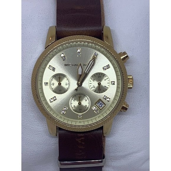 Michael Kors MK5676 Women\'s Leather Analog Dial Qu main image 6